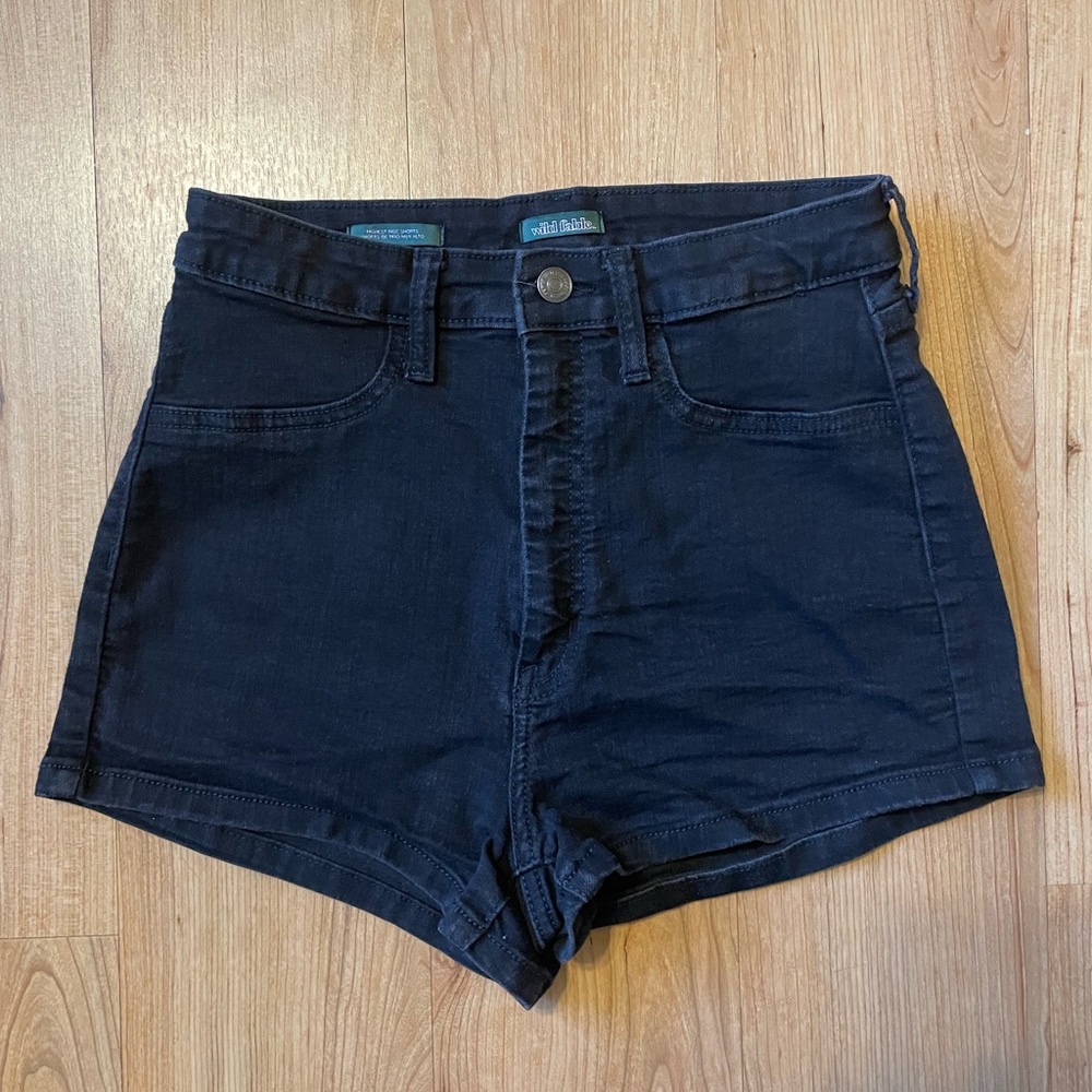 Wild Fable Black High Rise Shorts